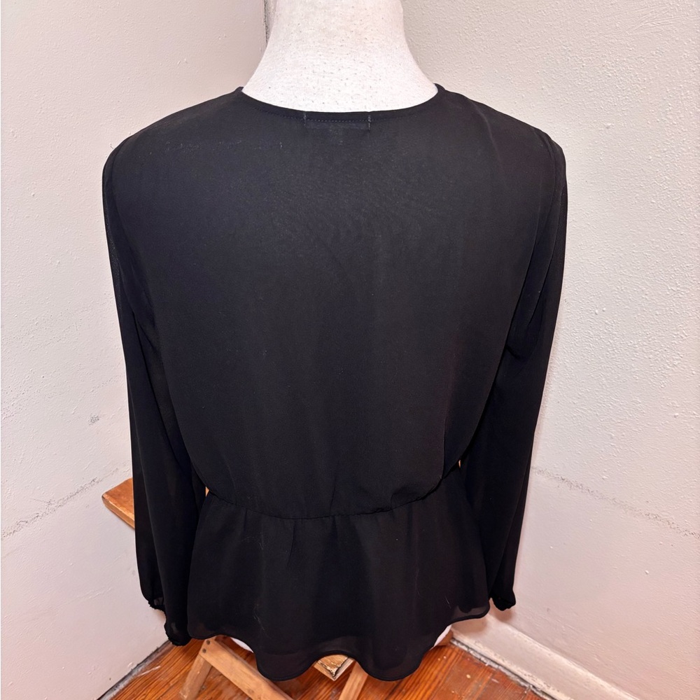 Pleione Long Sleeve Chiffon Blouse - Picture 6 of 8